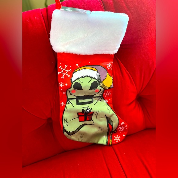 Disney NBC Oogie Boogie Christmas Holiday Stocking NWT - Picture 1 of 3